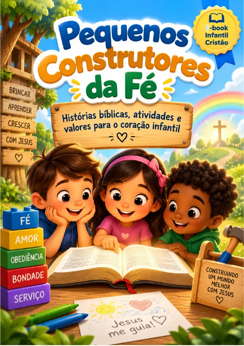 Capa do e-book Pequenos Construtores da Fé